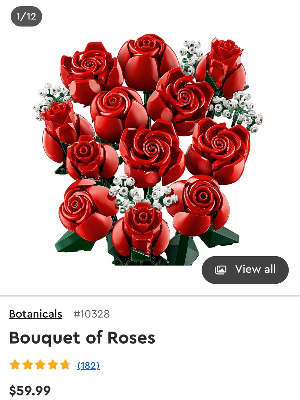 LEGO Red Rose Bouquet (10328) NIB